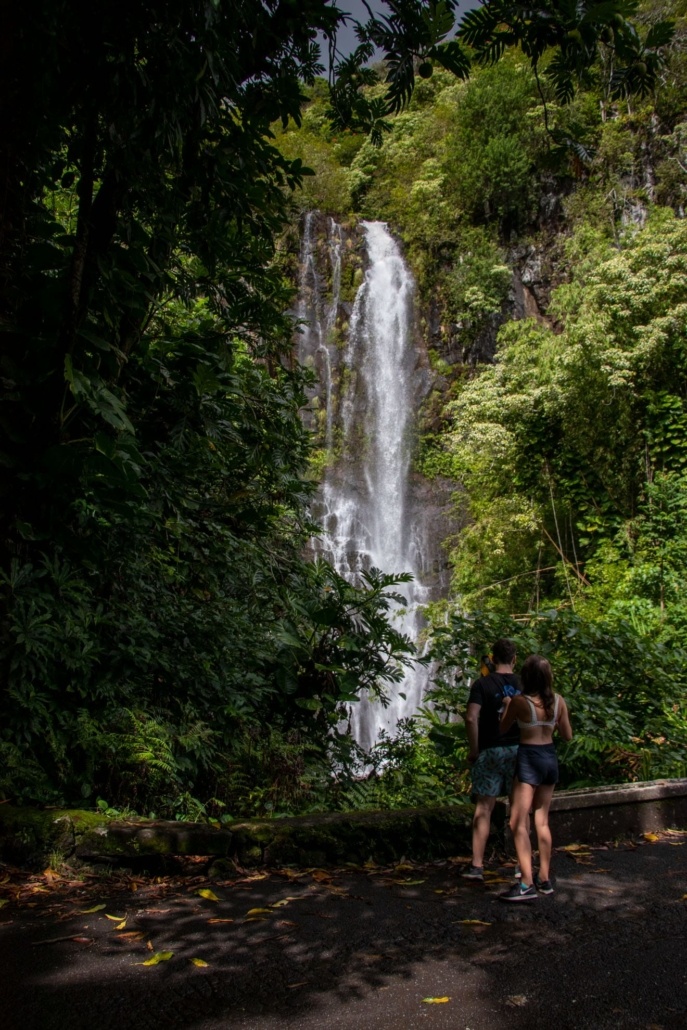 Couple At Wailua Falls