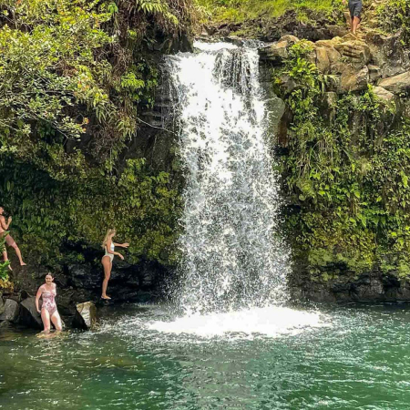 puaa kaa road to hana big waterfalls maui
