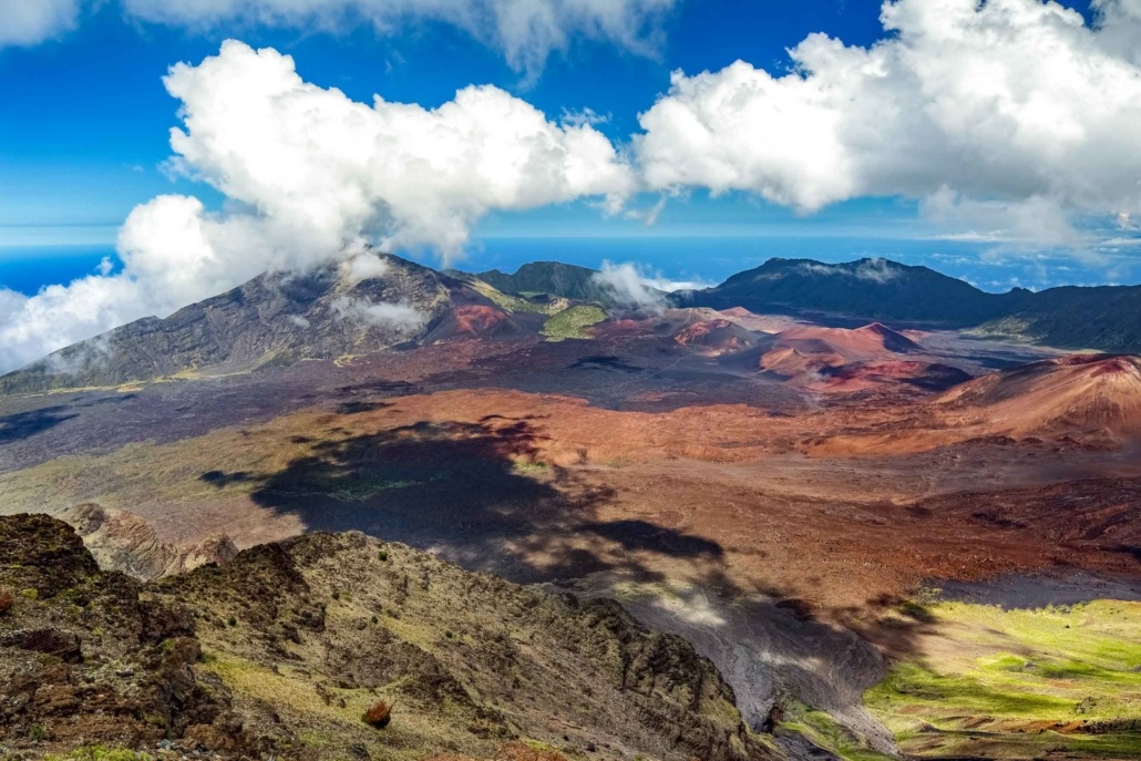 Haleakala Crater Daytime Aerial Maui