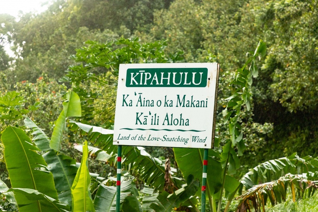 Pools of Oheo Kipahulu Meaning Sign road to Hana Maui