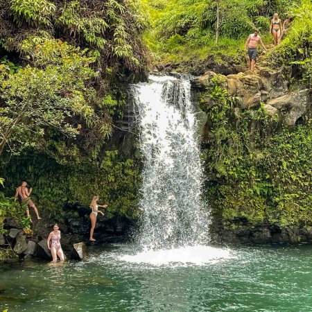 puaa kaa road to hana big waterfalls