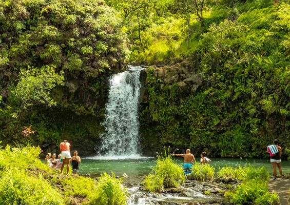 puaa kaa road to hana waterfalls maui guests  