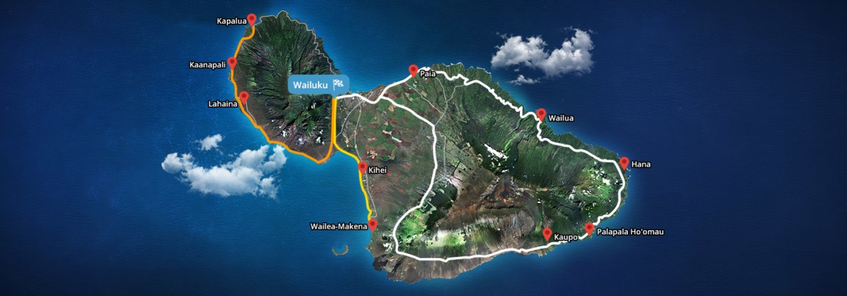 Small Group Road To Hana Tour Map