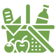 Picnic Food Green Icon