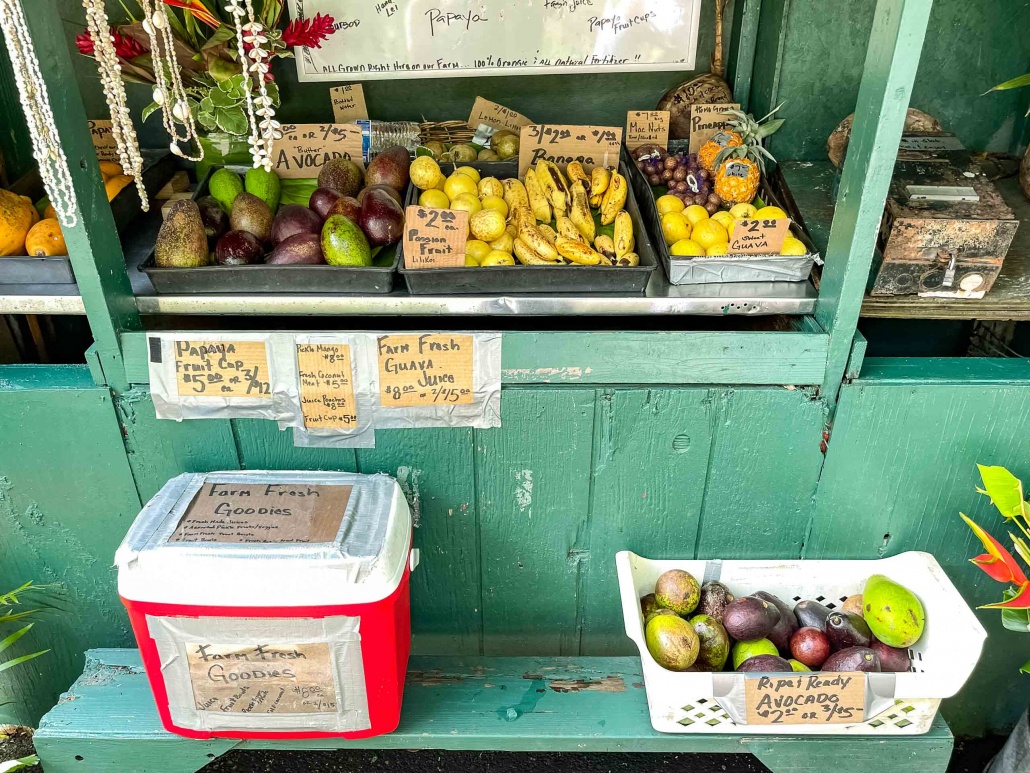 Road to Hana Food Fruits Stand