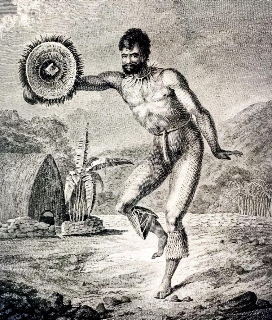 A Man of the Sandwich Islands Dancing after John Webber  Honolulu Museum of Art