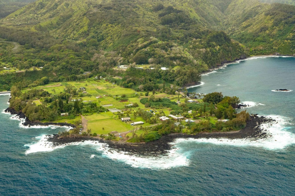 Road to Hana Scenics Keanae Aerial Maui