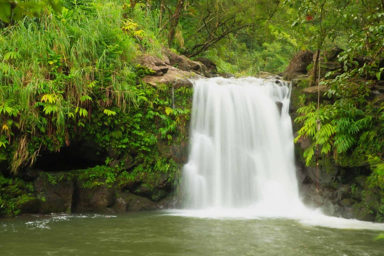 gorgeous picture of hana waterfalls maui hawaii