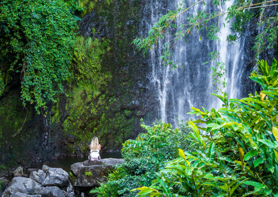 hawaiianstyle road to hana exclusive waterfall slide wailua falls