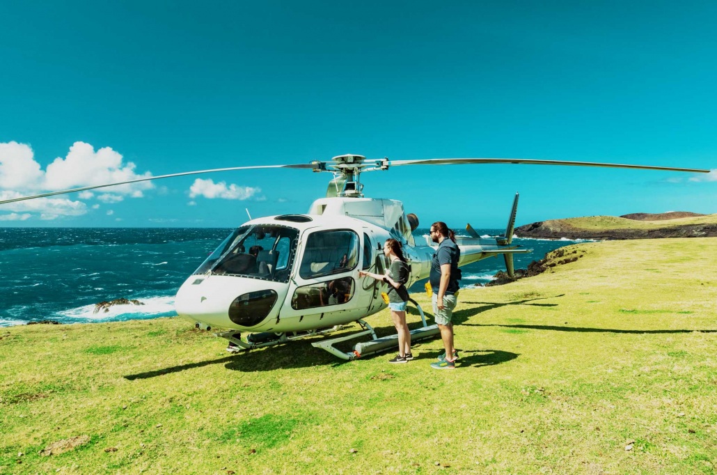 north shore helicopter tour with landing maui hawaii