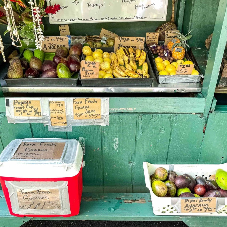 road to hana food fruits and food