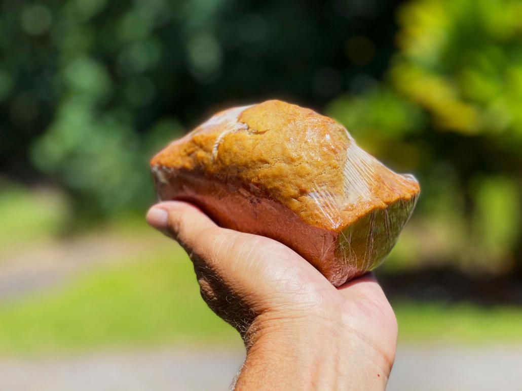 sandys banana bread at keanae maui hawaii