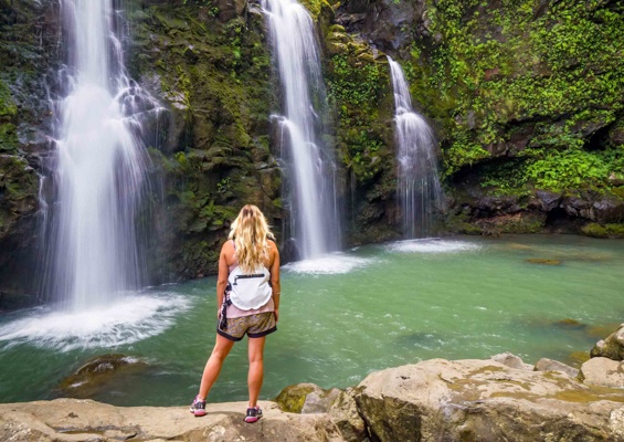 three bears falls in maui slider