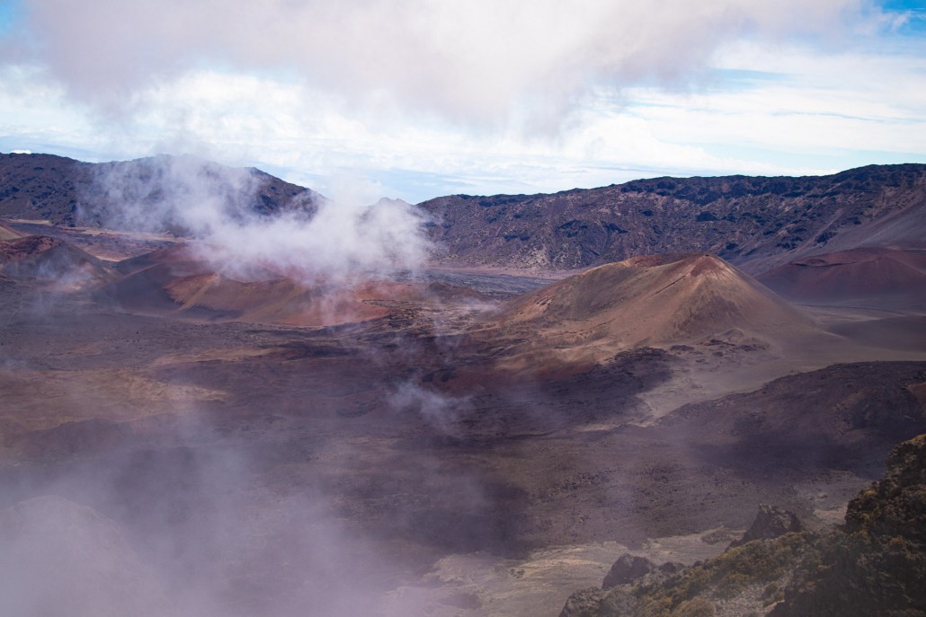 a breathtaking view of haleakala crater in maui