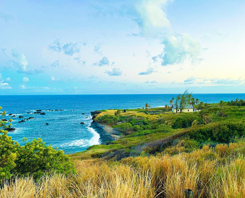 kaupo village and coastline in maui hawaii