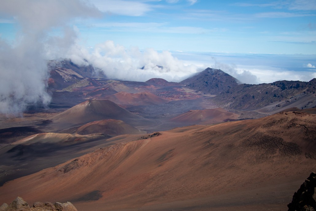 views of haleakala national park maui hawaii