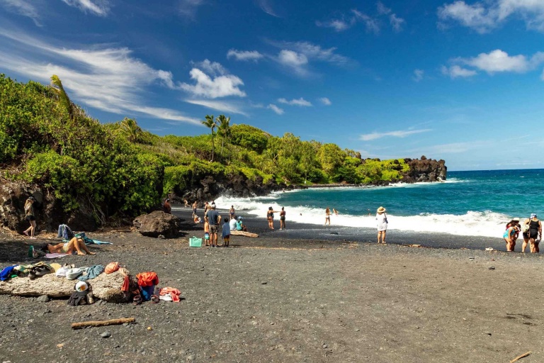 Waianapanapa Black Sand Beach Road to Hana Maui feature