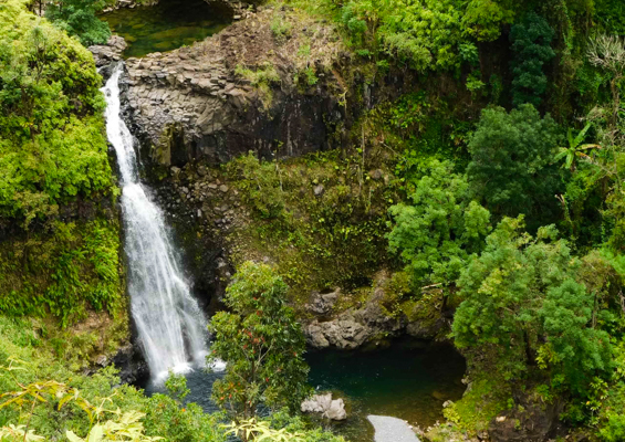 epic private road to hana beautiful waterfall feature