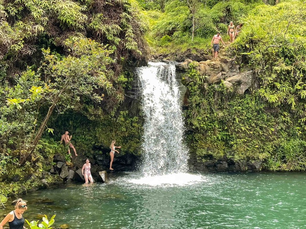 Puaa Kaa Road to Hana Waterfall Swimming Maui