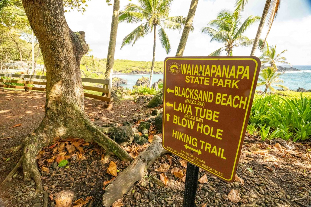 Waianapanapa Black Sand Beach Road to Hana Maui