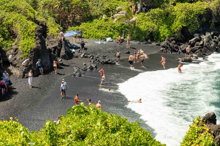 Waianapanapa State Park Black Sand Beach Road to Hana Maui