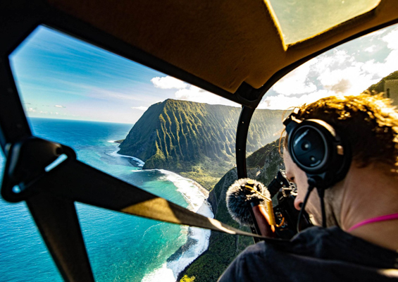 maui molokai ocean cliffs and photographer 