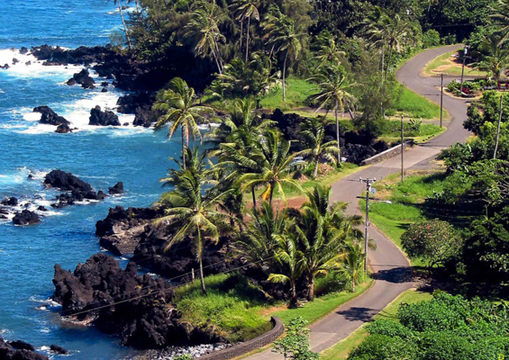 road to hana over view